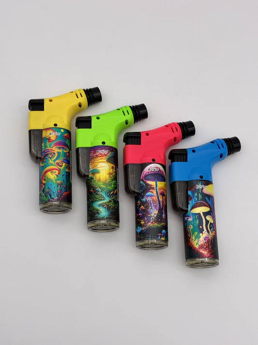 Stand Up Blowtorch Jet Lighter Mushroom Designs