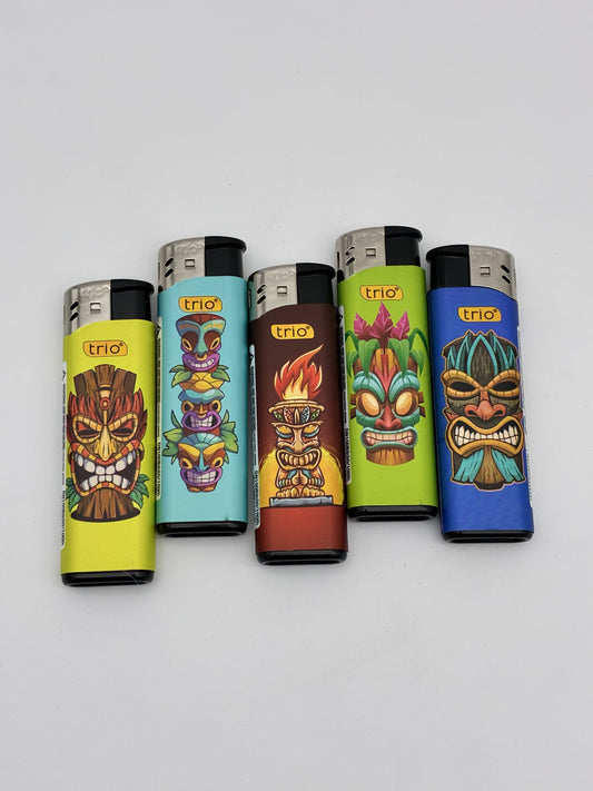 Disposable Lighter Mixed Tiki Designs