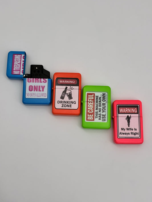 Single Jet Lighter Mixed Signs Designs