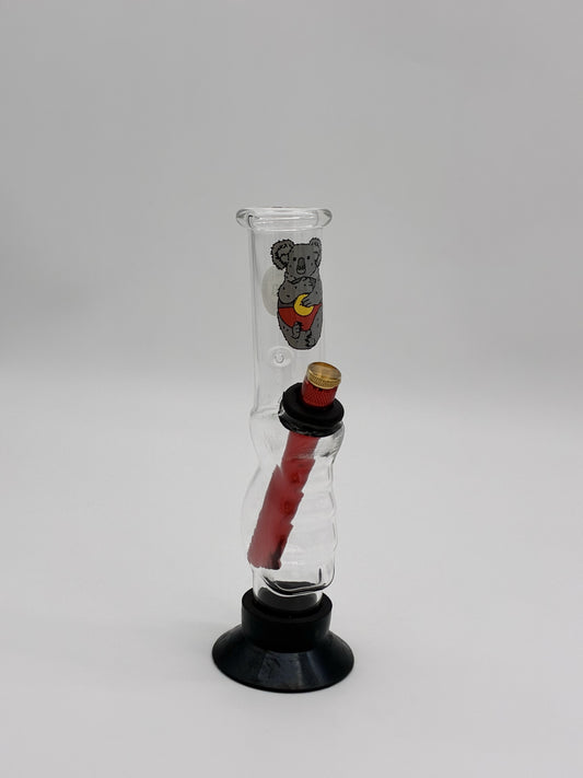Pyrex Small Bonza Gripper Bong 22cm Koala Aboriginal Flag