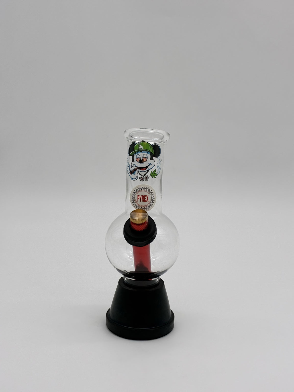 Pyrex Small Bonza Bubble Bong 20cm Mickey Mouse