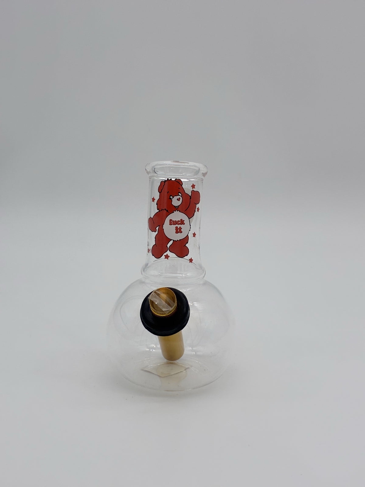 Pyrex Baby Bonza Bubble Bong 14cm Pink Care Bear