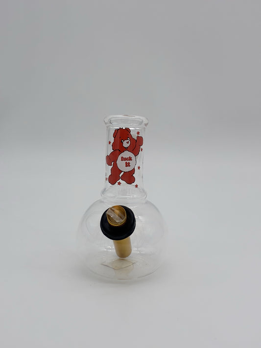 Pyrex Baby Bonza Bubble Bong 14cm Pink Care Bear