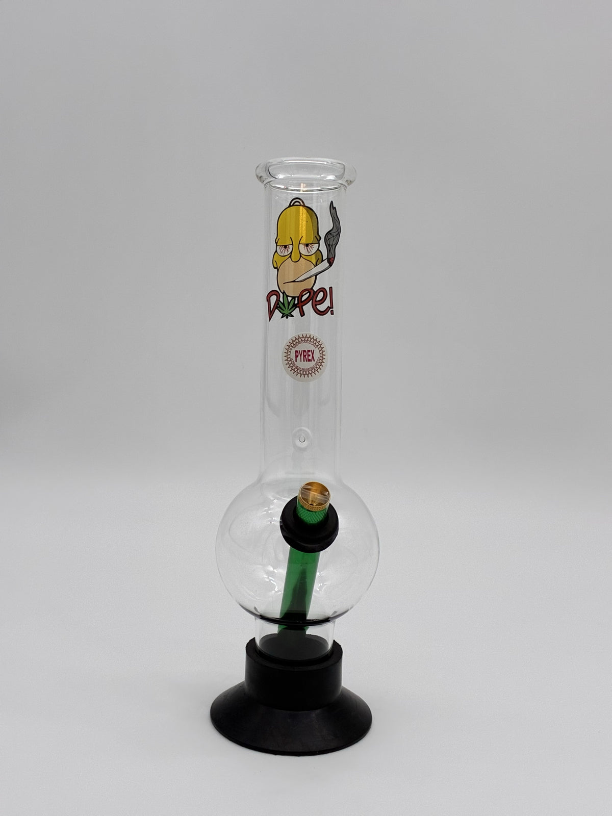 Pyrex Large Bonza Bubble Bong 30cm Homer Dope