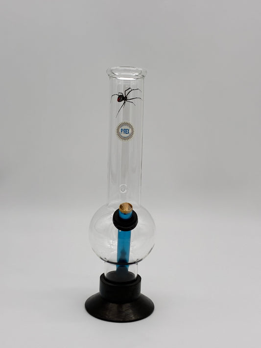 Pyrex Large Bonza Bubble Bong 30cm Red Back
