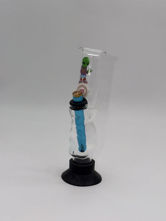 Pyrex Small Gripper Bong 22cm Alien Purple Hoodie