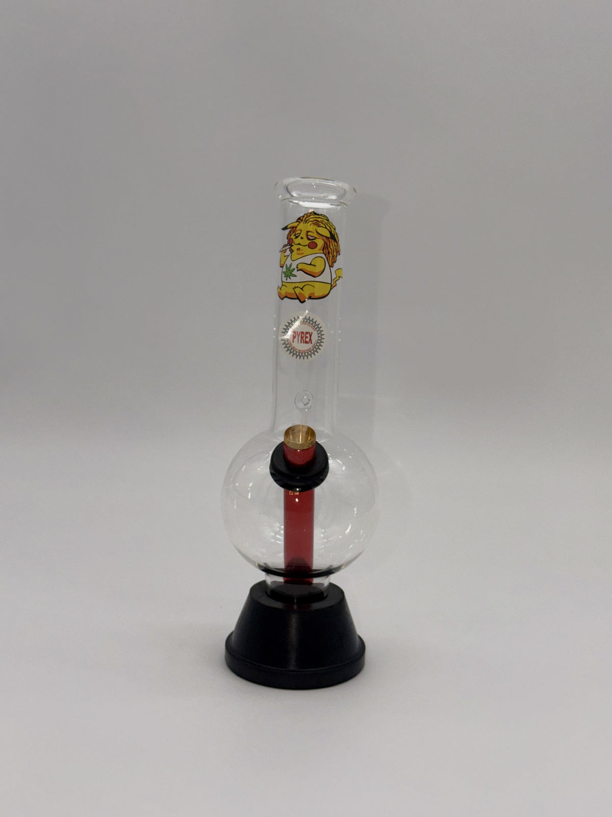 Pyrex Medium Bonza Bubble Bong 26cm Stoned Pikachu