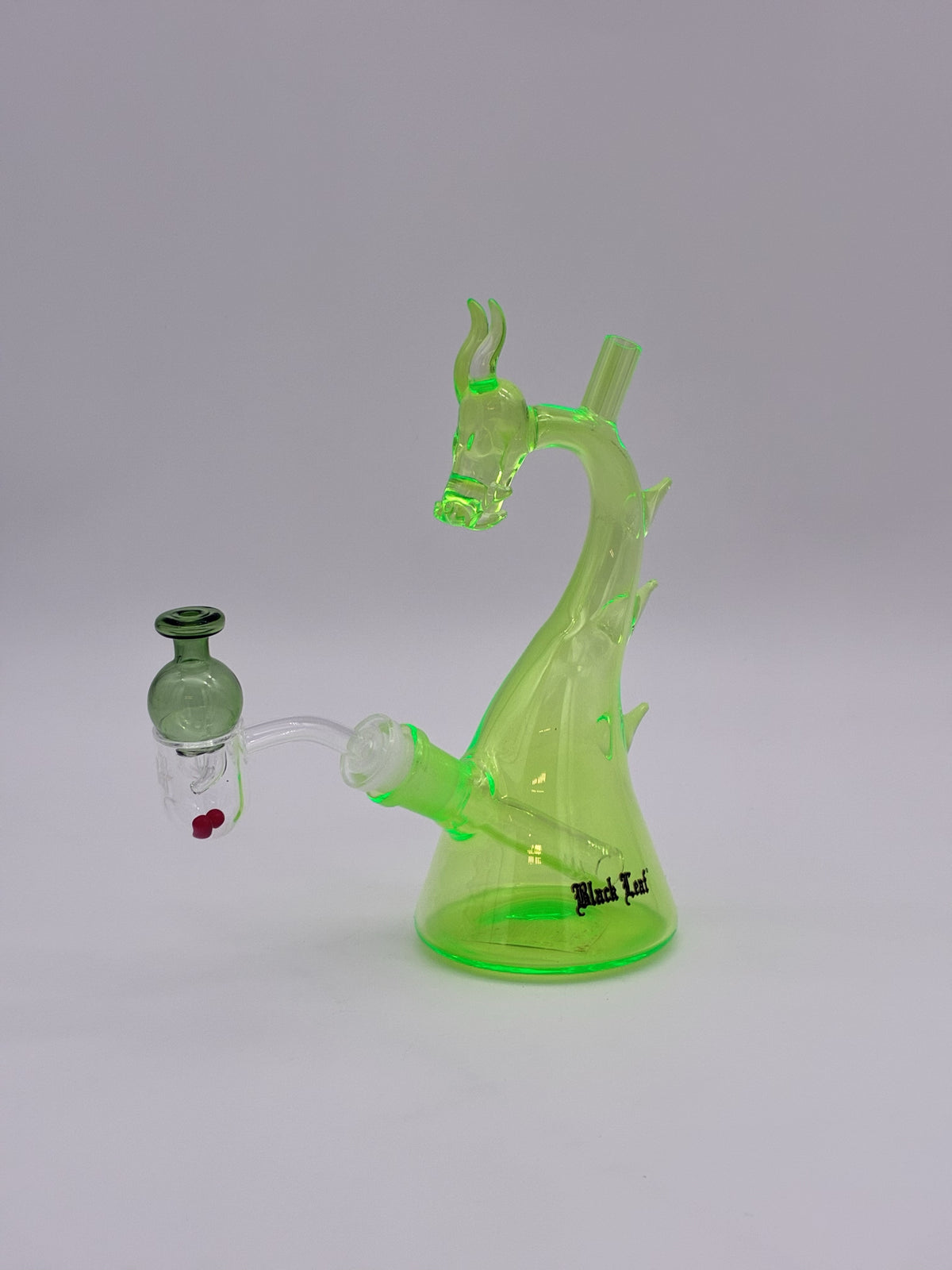 Black Leaf Mini Oil Hemp Bong Rig 21cm Dragon Green