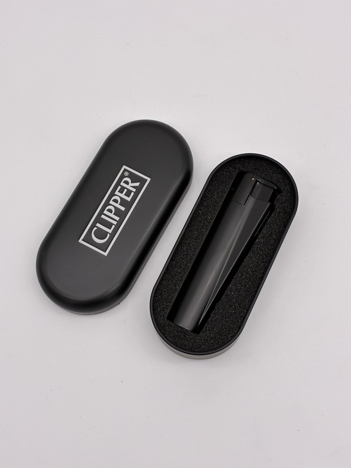 Clipper Metal Jet Lighter with Gift Box Black