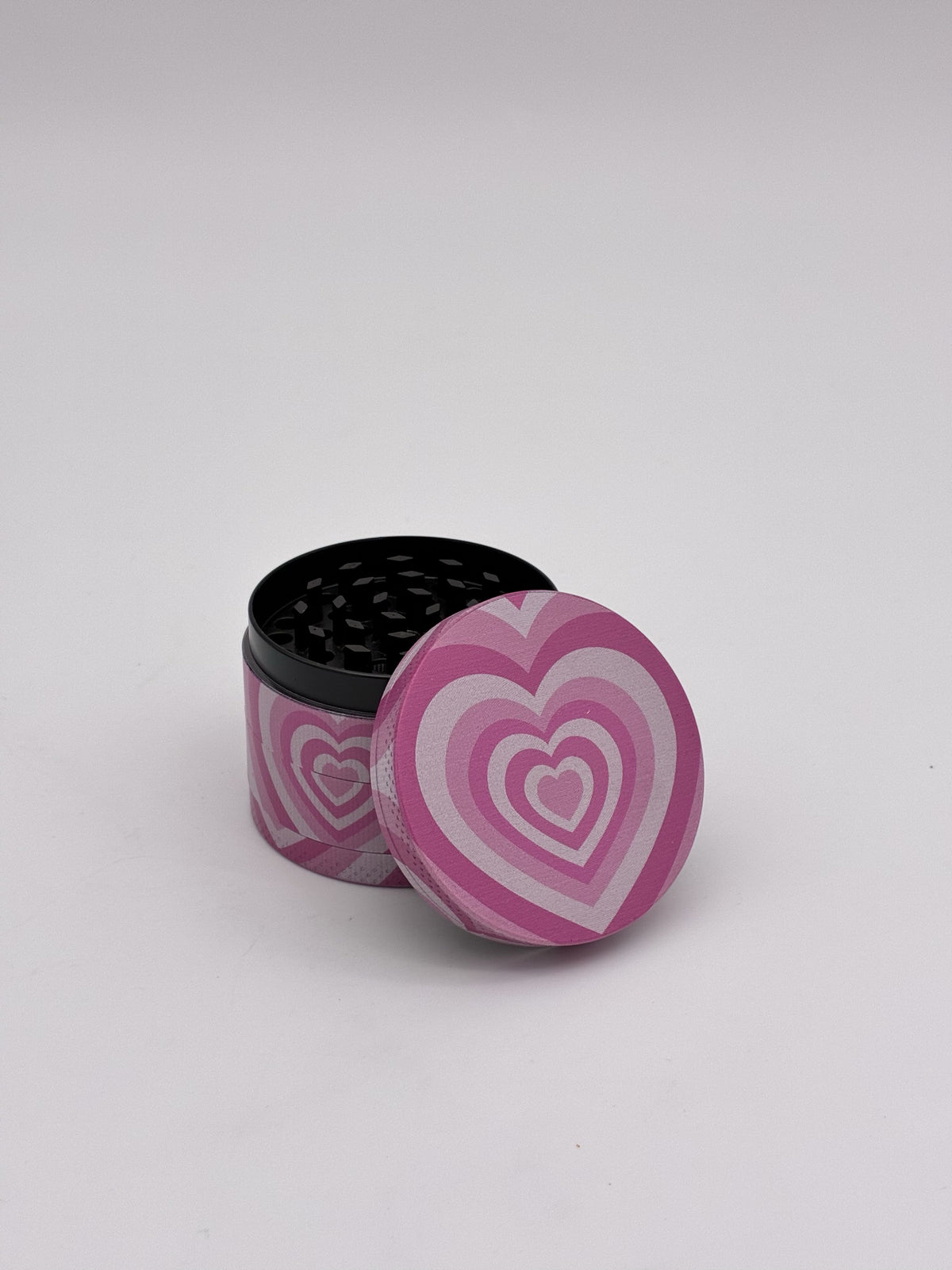 Metal Grinder 55mm 4pc Pink Hearts