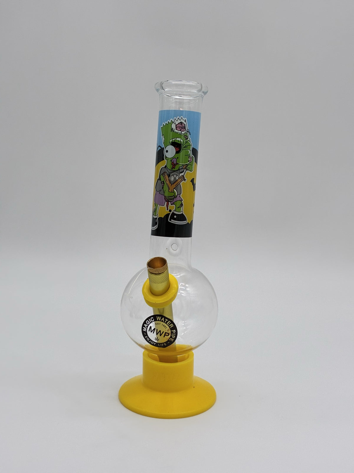MWP Medium Bonza Bubble Bong 25cm Zombie Bart Simpsons
