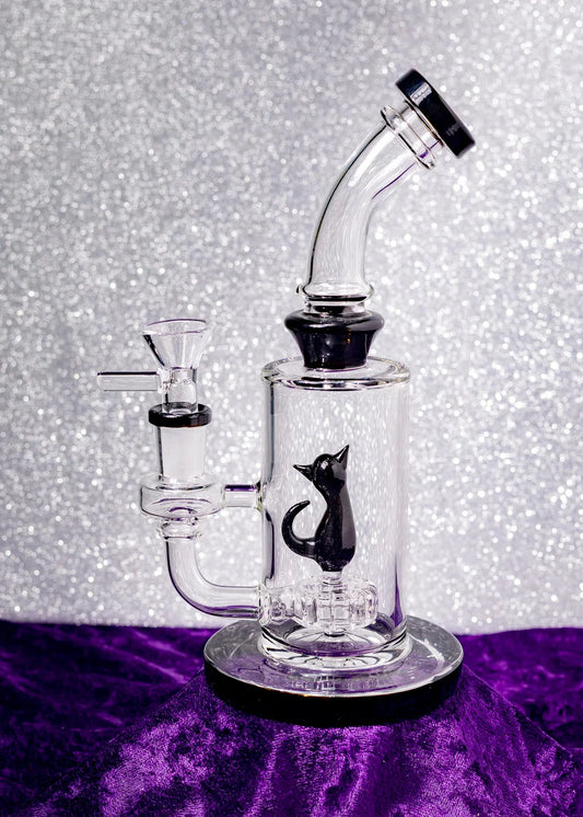 Canna Style Bong Black Cat 21cm