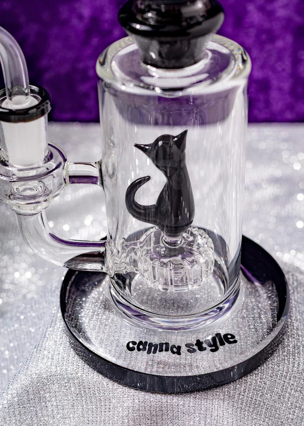 Canna Style Bong Black Cat 21cm