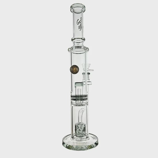 BillyMate Gemstone Fusion Twin Perc Bong 40cm