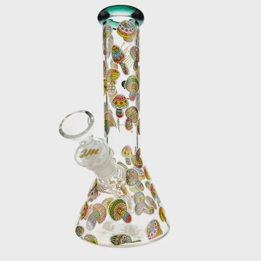 Billy Mate Medium Beaker Bong 25cm Mushroom Assorted
