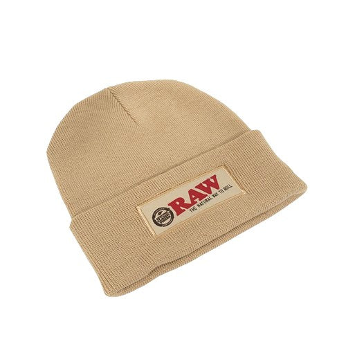 Raw Beanie Hat Tan