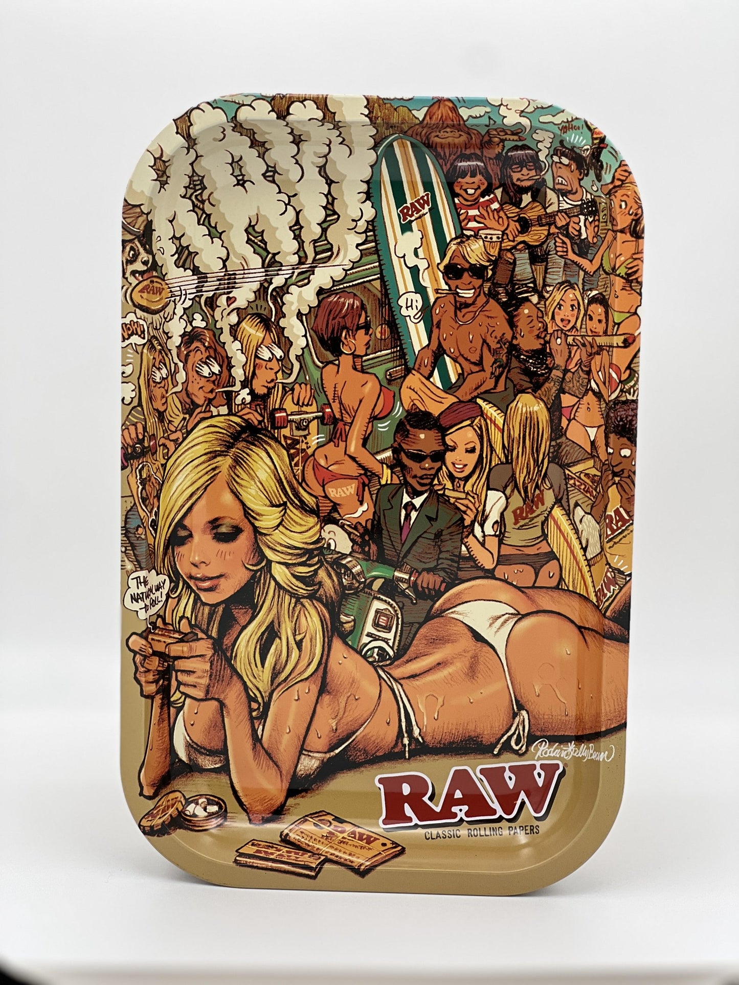 Raw Rolling Tray Small - Beach Day