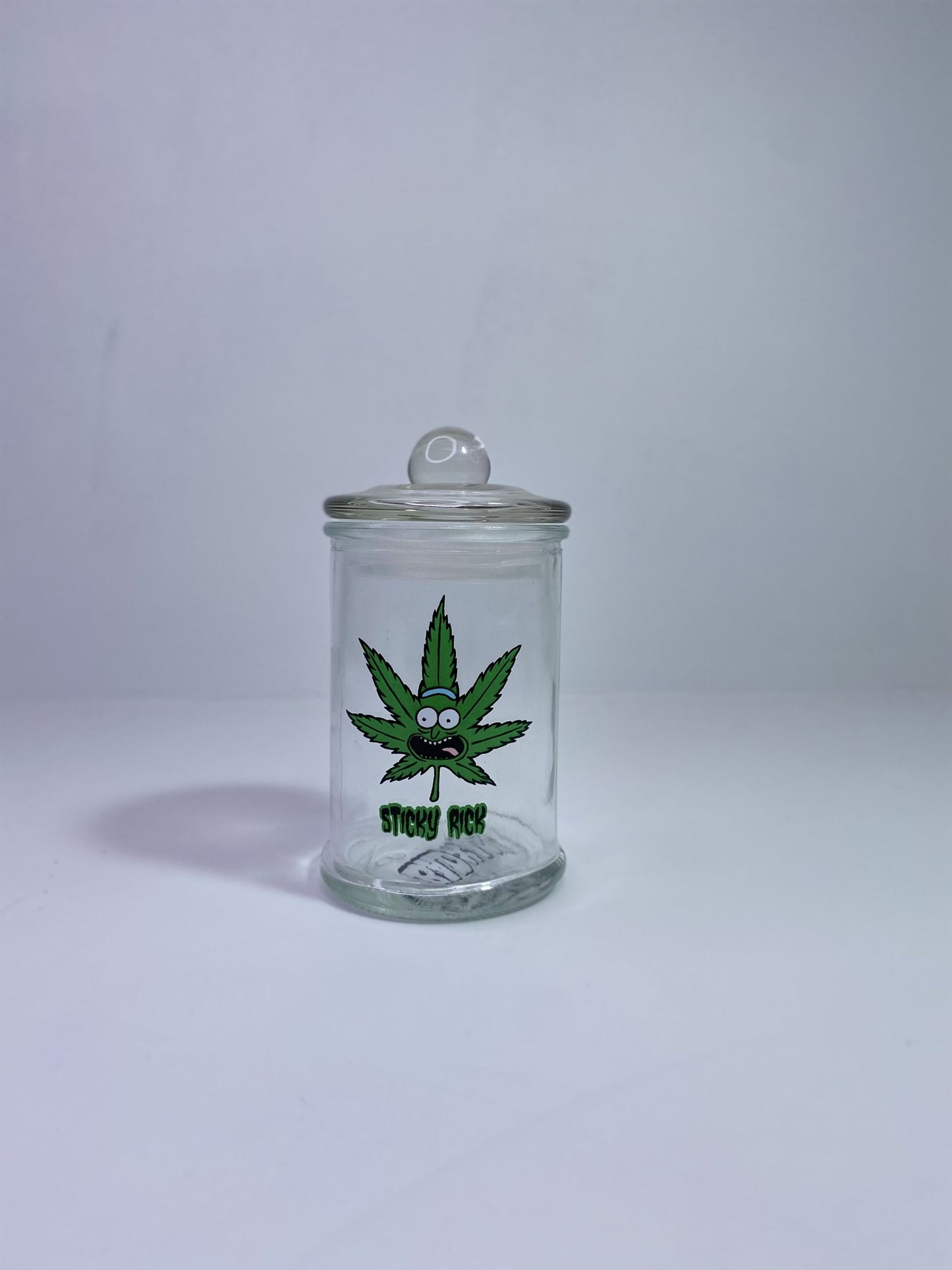 Sticky Rick Glass Stash Jar 150ML