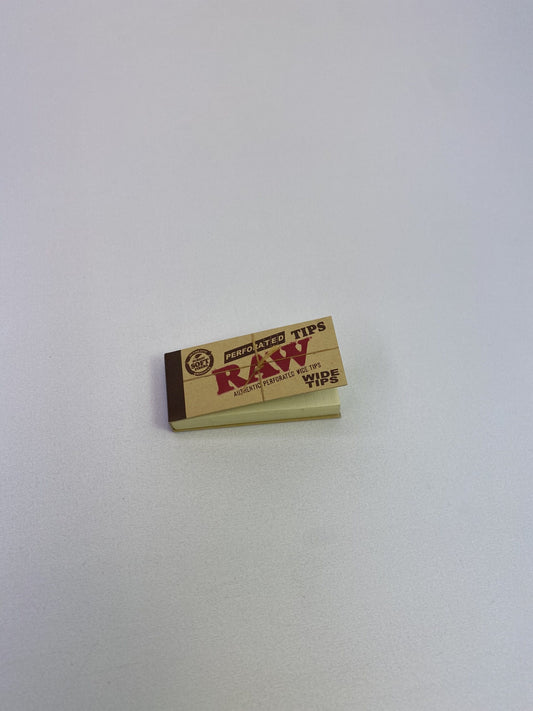RAW Perforated Hemp Cotton Tips Single Wide