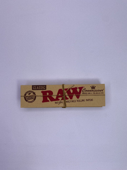 RAW Classic Connoisseur Kingsize Slim Papers & Pre-rolled Tips