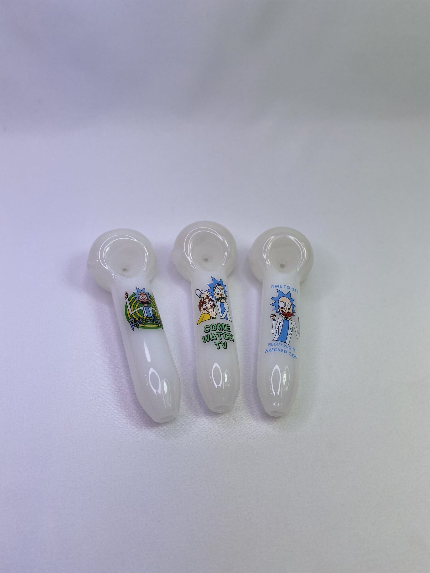 Glass Pipe Rick and Morty 12cm