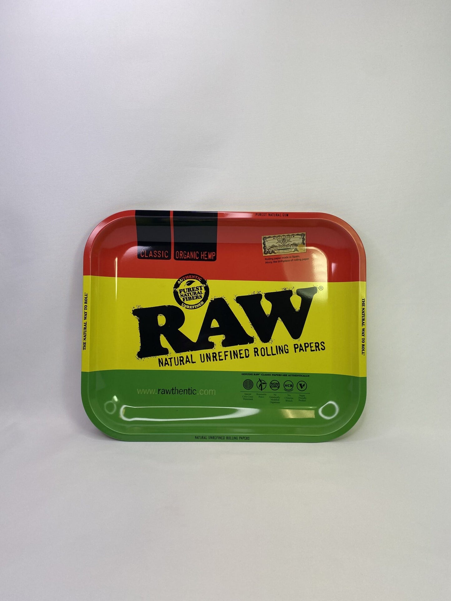 RAW Rolling Tray Large Rasta