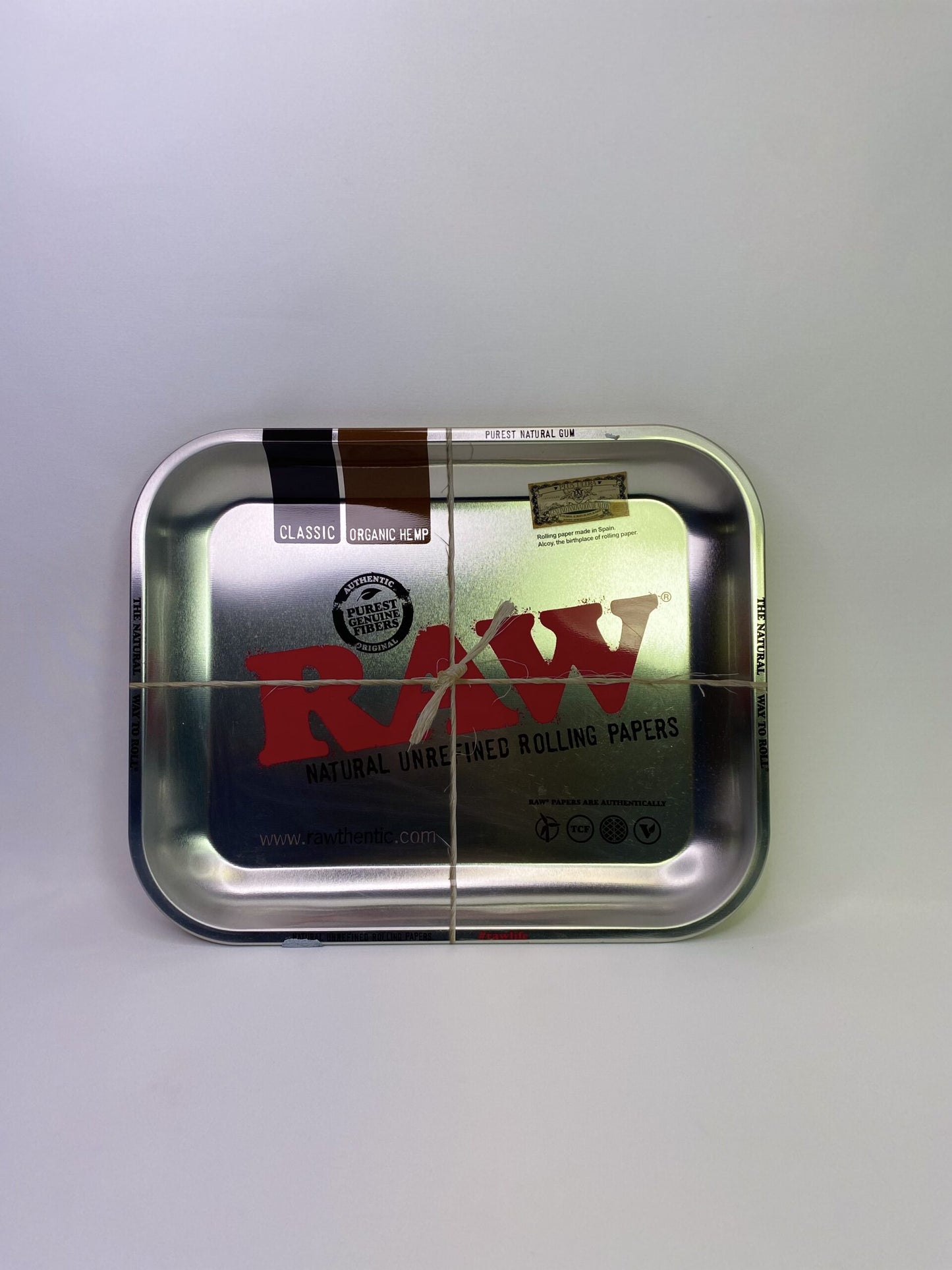 RAW Rolling Tray Large Silver