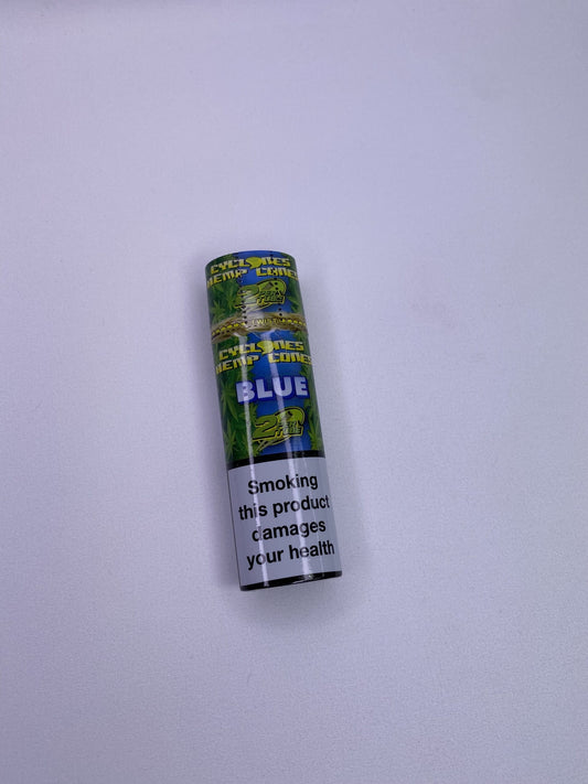 Cyclone Pre Rolled King Size Hemp Cones Blue 2 Pack