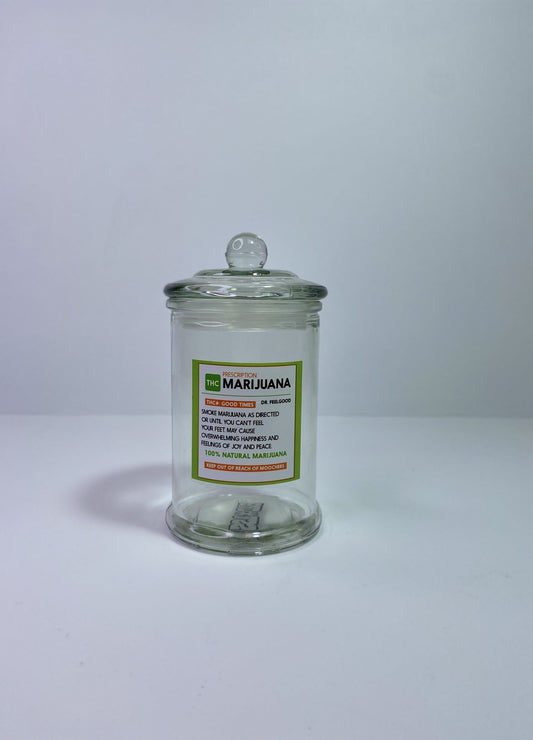 Prescription Glass Stash Jar 370ML