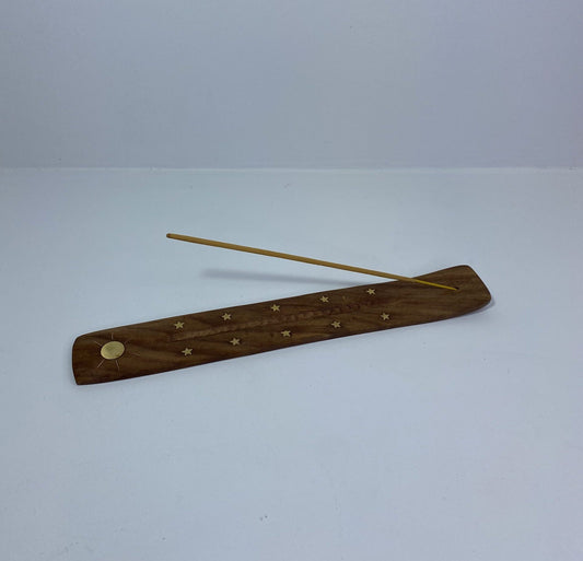 Incense holder Wooden with Gold details