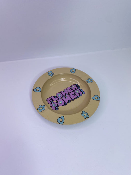 Planet X Flower Power Metal Ashtray