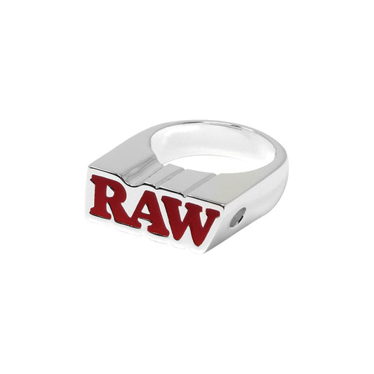 Raw Smoker Ring Silver Size 8