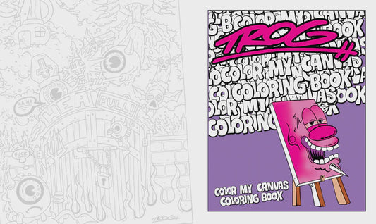 Trog Coloring Book Color My Canvas